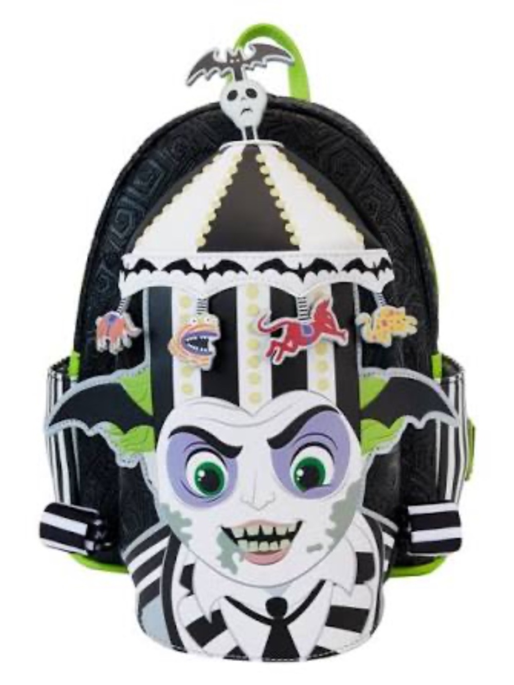 NWT Loungefly Beetlejuice Carousel Hat Light Up Cosplay Mini Backpack